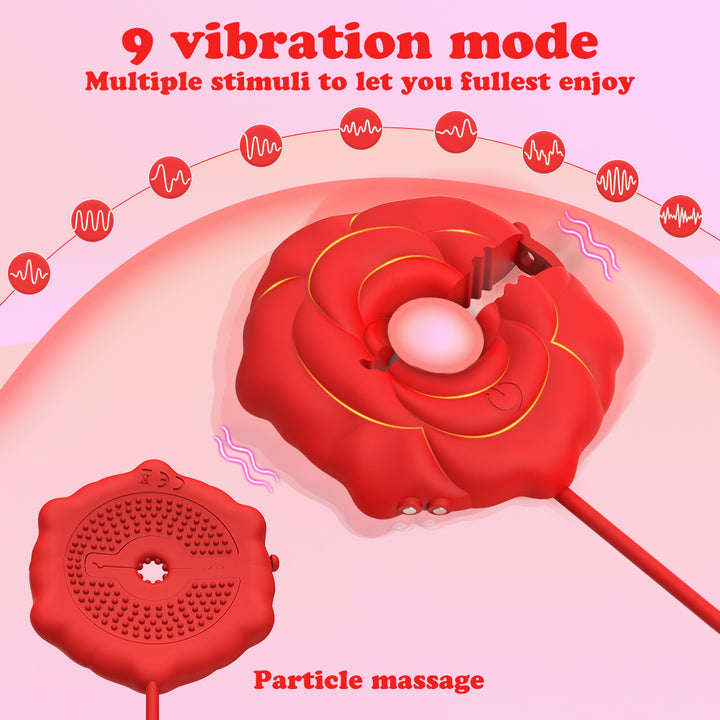 Nippel Vibrator Brustwarzen Stimulator Wasserdicht USB GM-519 Rot