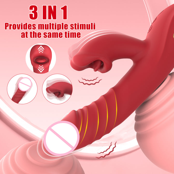 Vibrator Stimulation Klitoris Wasserdicht USB GM-510 Rot