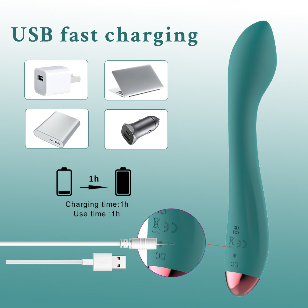 Vibrator Stimulation Klitoris Wasserdicht USB GM-455 Grün