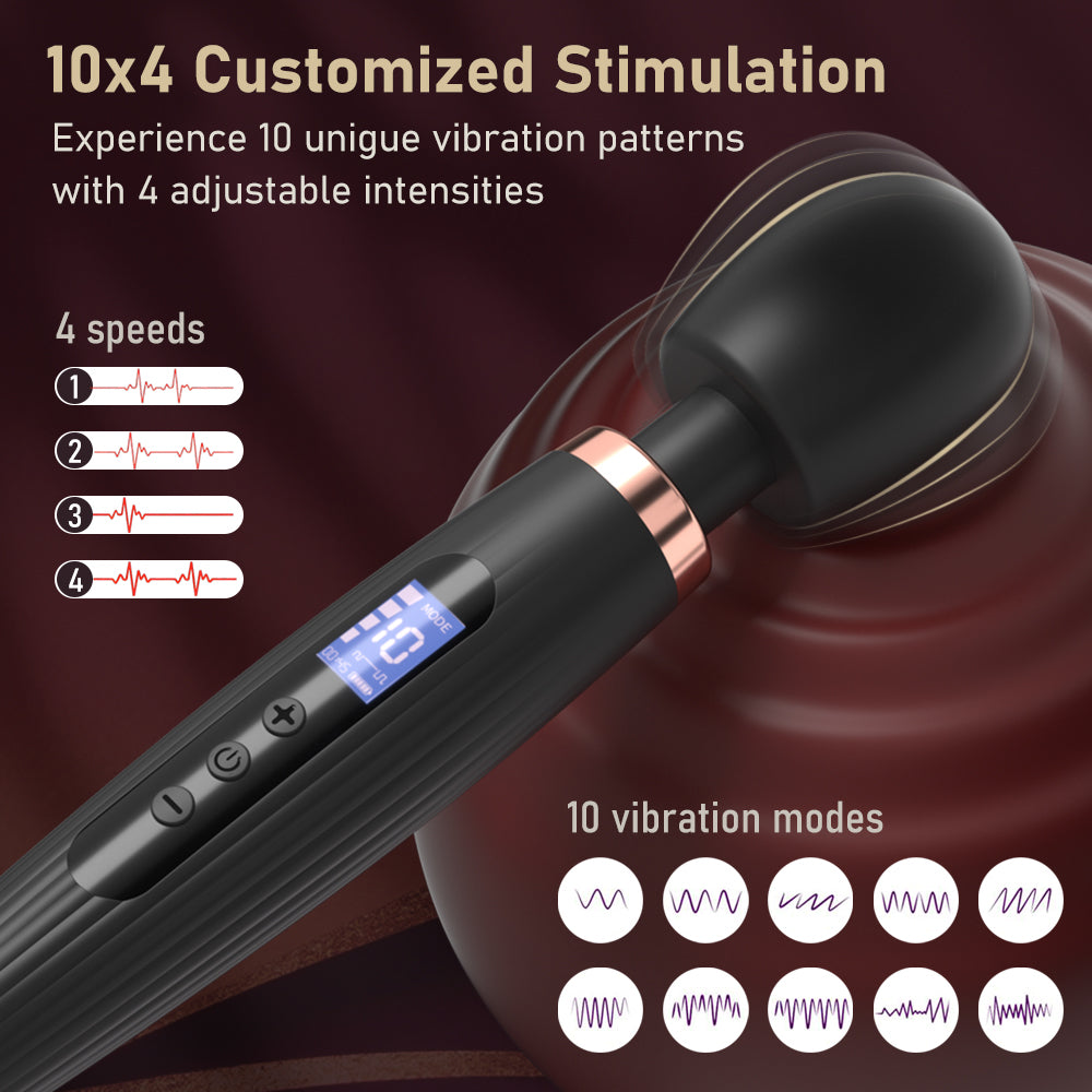 Vibrator Magic Wand Stimulation Vagina GM-544 Schwarz