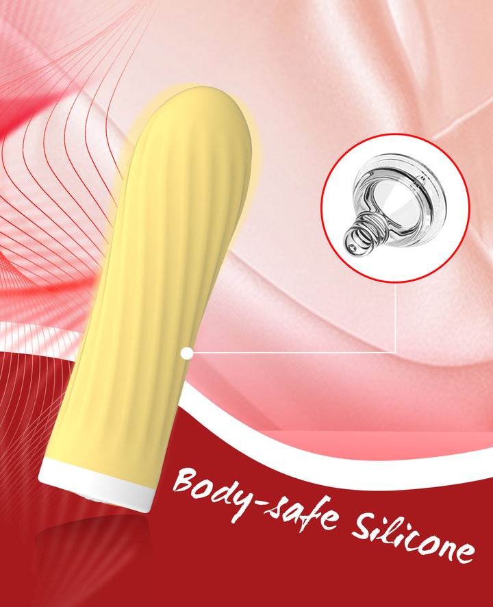 Vibrator Stimulation Klitoris Wasserdicht USB GM-280 Gelb