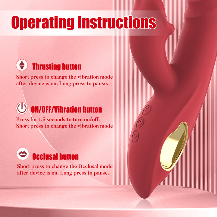 Vibrator Stimulation Klitoris Wasserdicht USB GM-510 Rot