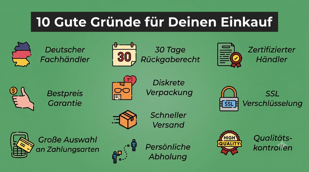 10 Gute Gründe für Deinen Einkauf