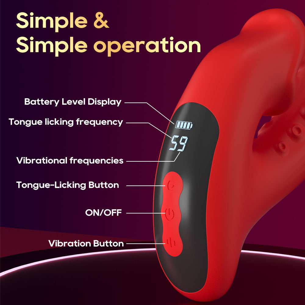 Vibrator Stimulation Klitoris Wasserdicht USB GM-565 Rot