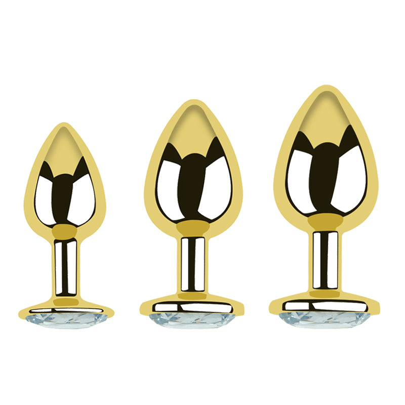 Analplug DK-004 gold S M L – Komfort und Eleganz vereint