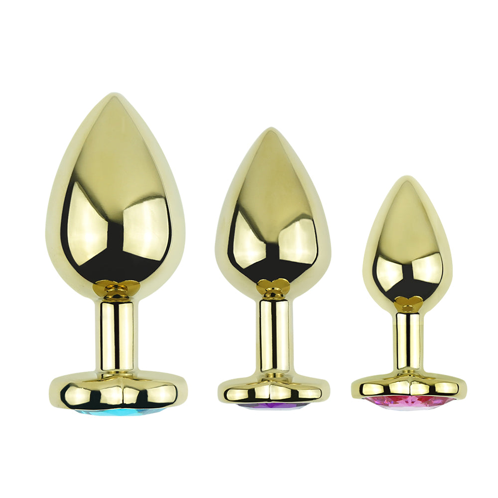 Analplug DK-016 gold S/M/L – Komfort und Eleganz vereint