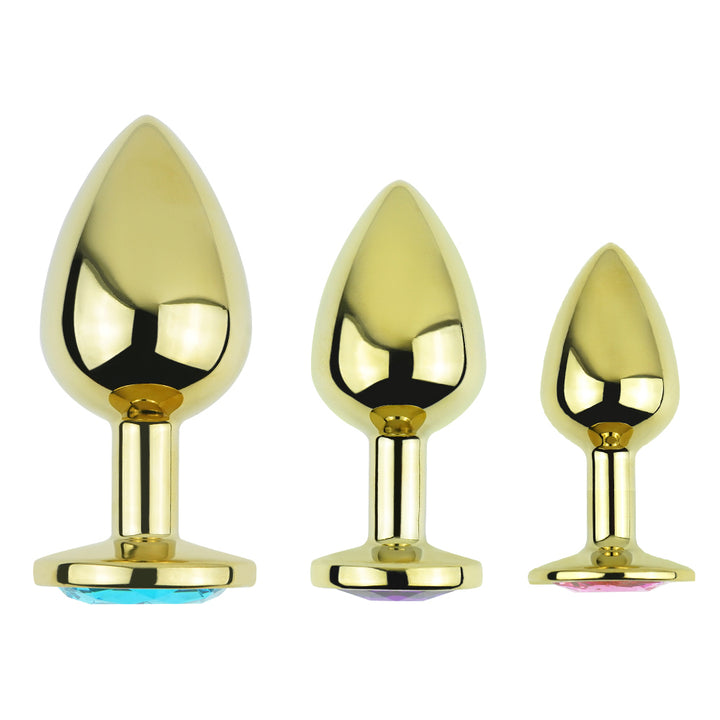Analplug DK-004 gold S M L – Komfort und Eleganz vereint