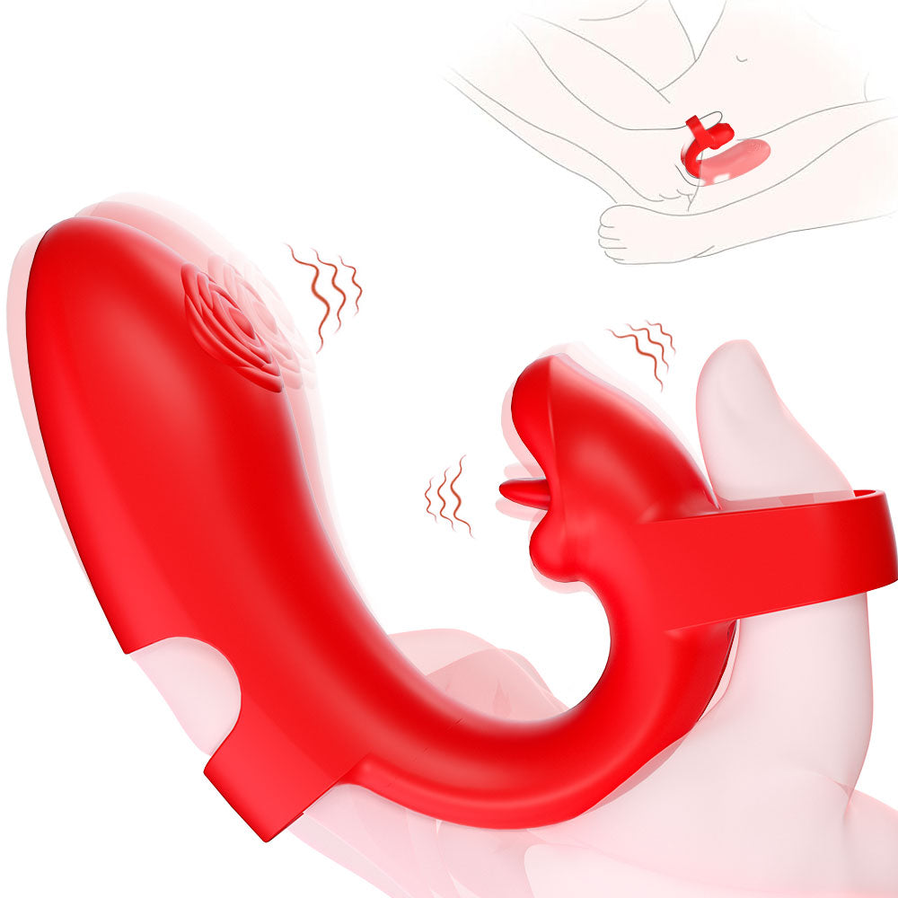 Vibrator Stimulation Klitoris Wasserdicht USB GM-538 Rot