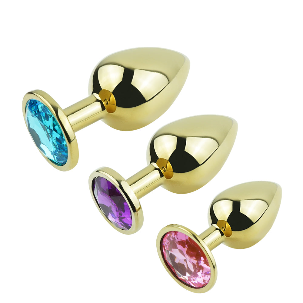 Analplug DK-004 gold S M L – Komfort und Eleganz vereint