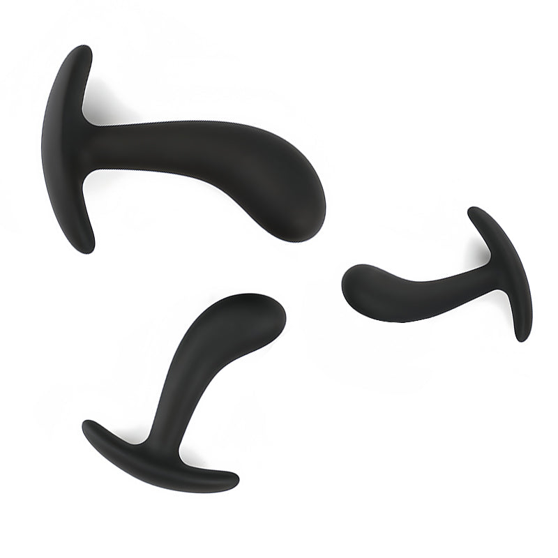 marielove Prostata-Plug GJS-011 Silikon, ergonomisch gebogen, 3 Größen S/M/L