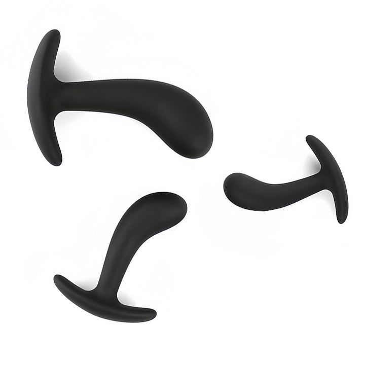 marielove Prostata-Plug GJS-011 Silikon, ergonomisch gebogen, 3 Größen S/M/L