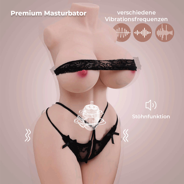 marielove Masturbator Torso Anya-Carina Körper mit Vibration und Stöhnfunktion