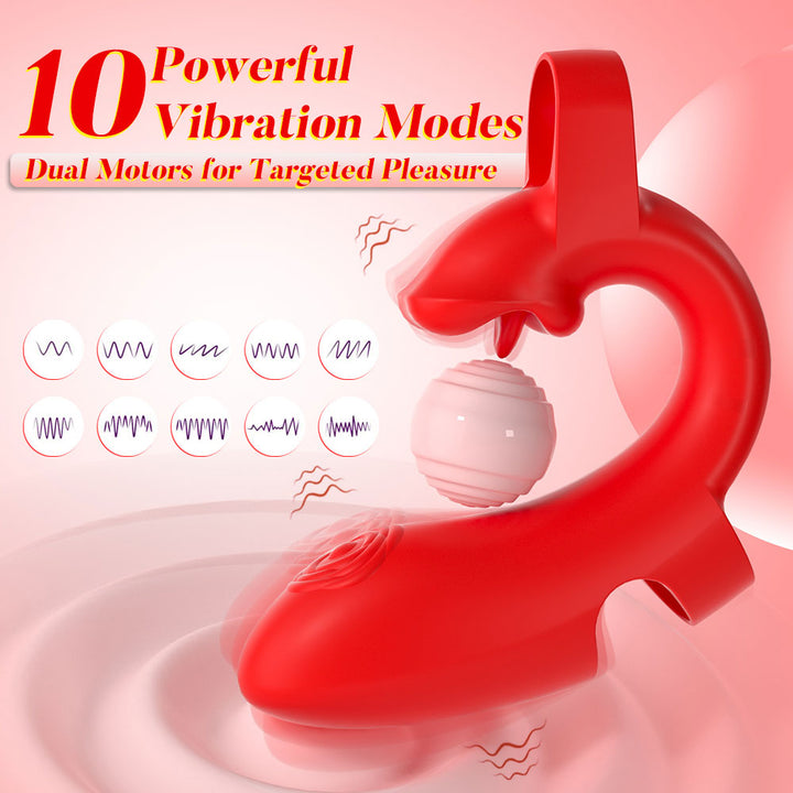 Vibrator Stimulation Klitoris Wasserdicht USB GM-538 Rot