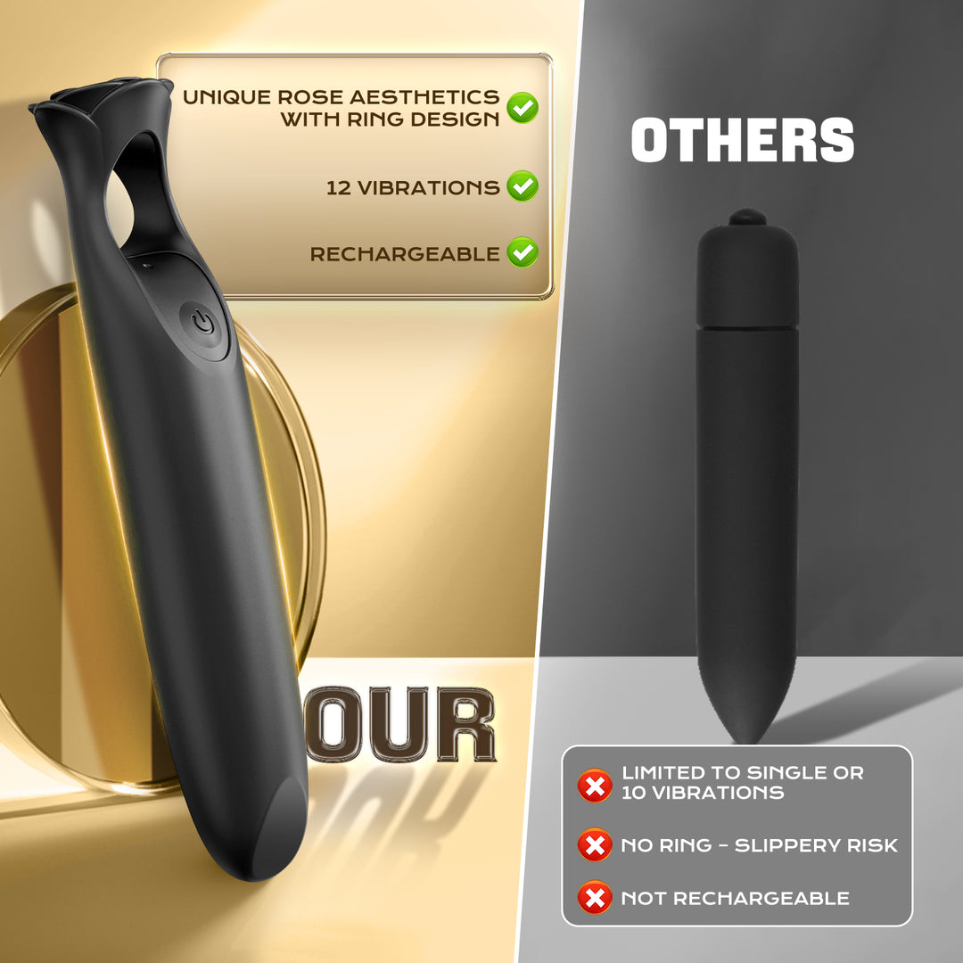 Vibrator Stimulation Klitoris Wasserdicht USB GM-489 Schwarz