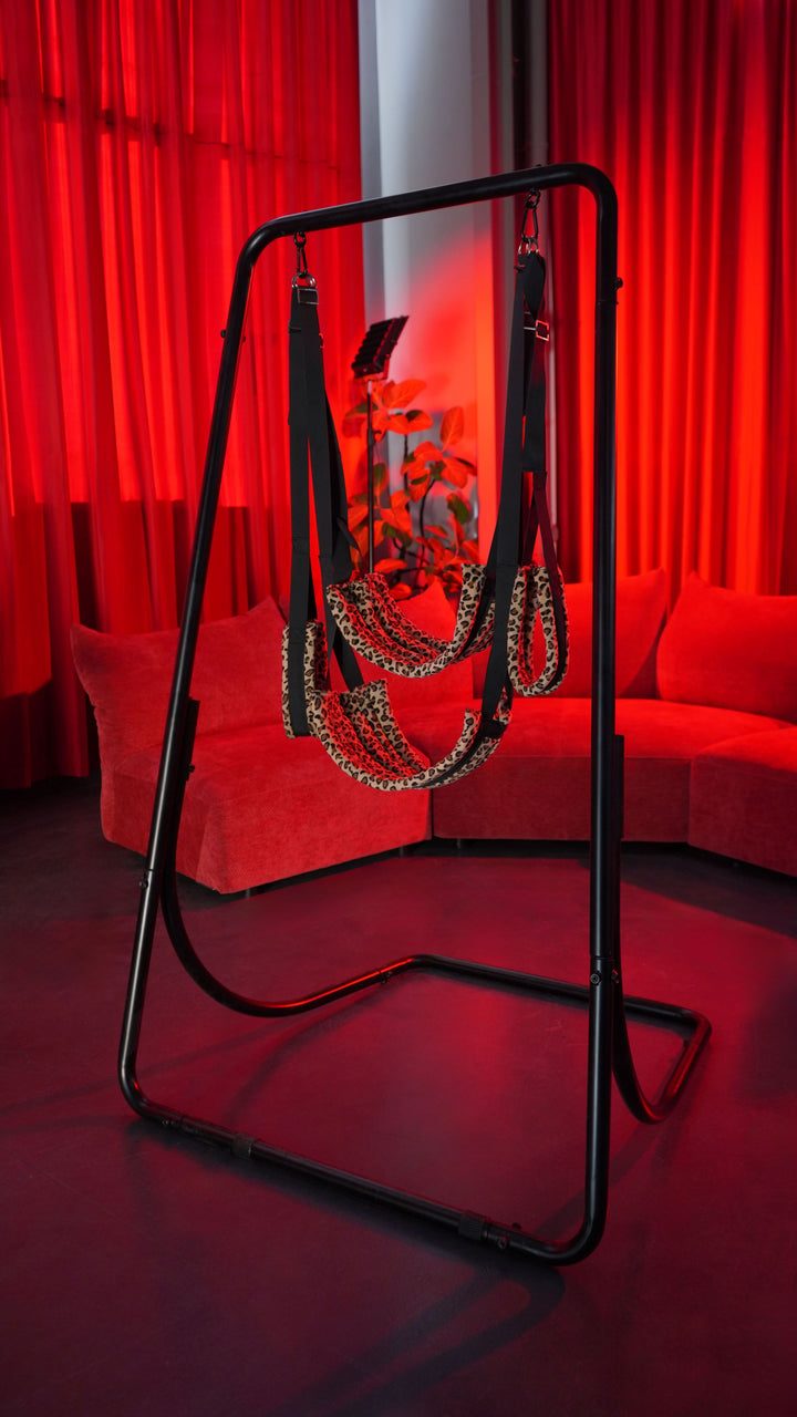 Marielove Erotischer Schaukel-Liegestuhl – Verstellbarer Swing Chair für Schwebende Positionen – Hochfester Stahlkörper – Profi-Suspension