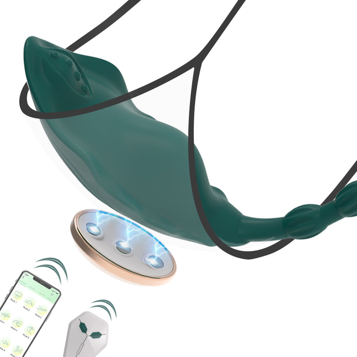 Auflege Panty Vibrator Stimulation Klitoris GM-385 Grün