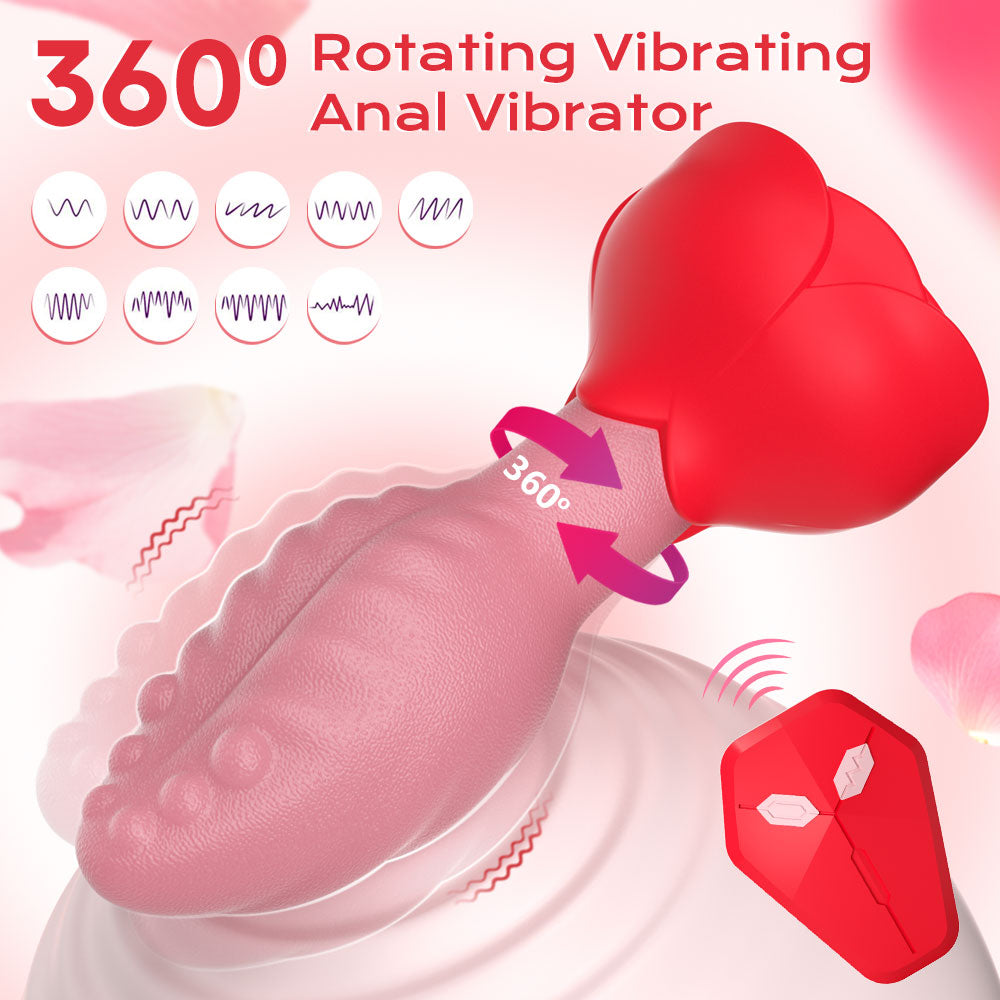 Anal Vibrator Plug Vibration App GM-561 Rot