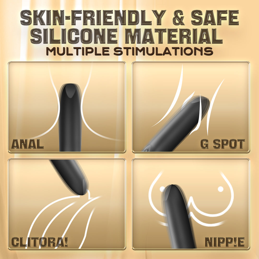 Vibrator Stimulation Klitoris Wasserdicht USB GM-489 Schwarz