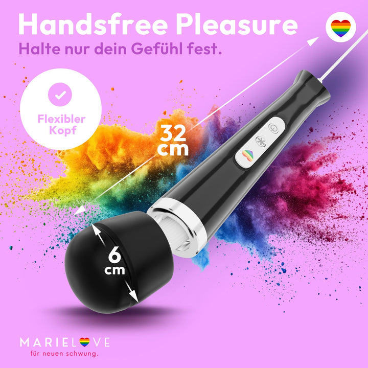 marielove Magic Wand Vibrator Magic Wand Netz Schwarz