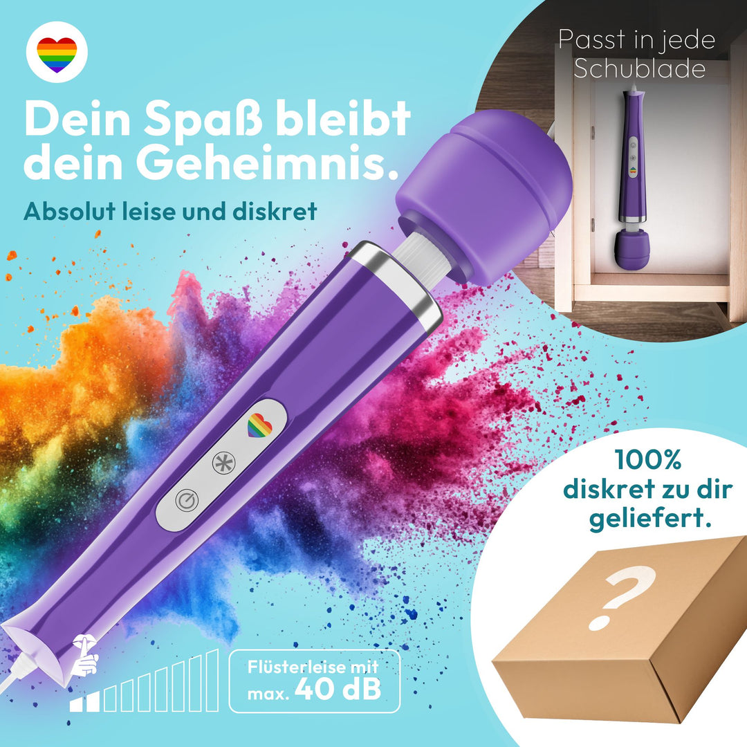 marielove Magic Wand Vibrator Magic Wand Netz Lila