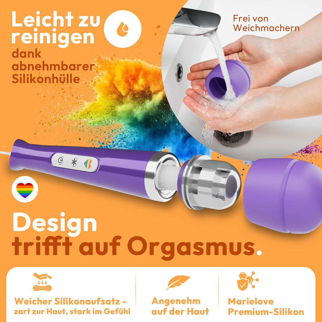 marielove Magic Wand Vibrator Magic Wand Netz Lila