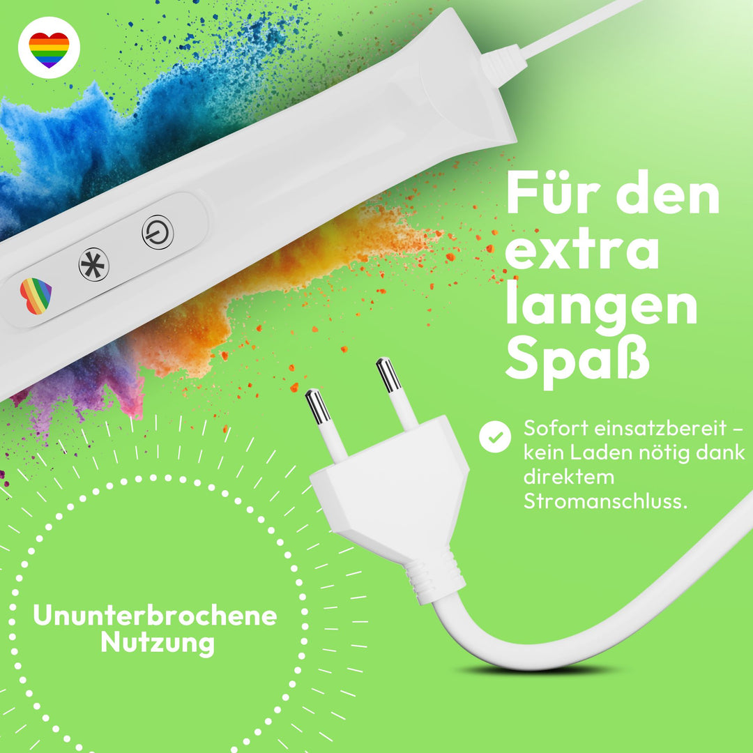 marielove Magic Wand Vibrator Magic Wand Netz Weiß
