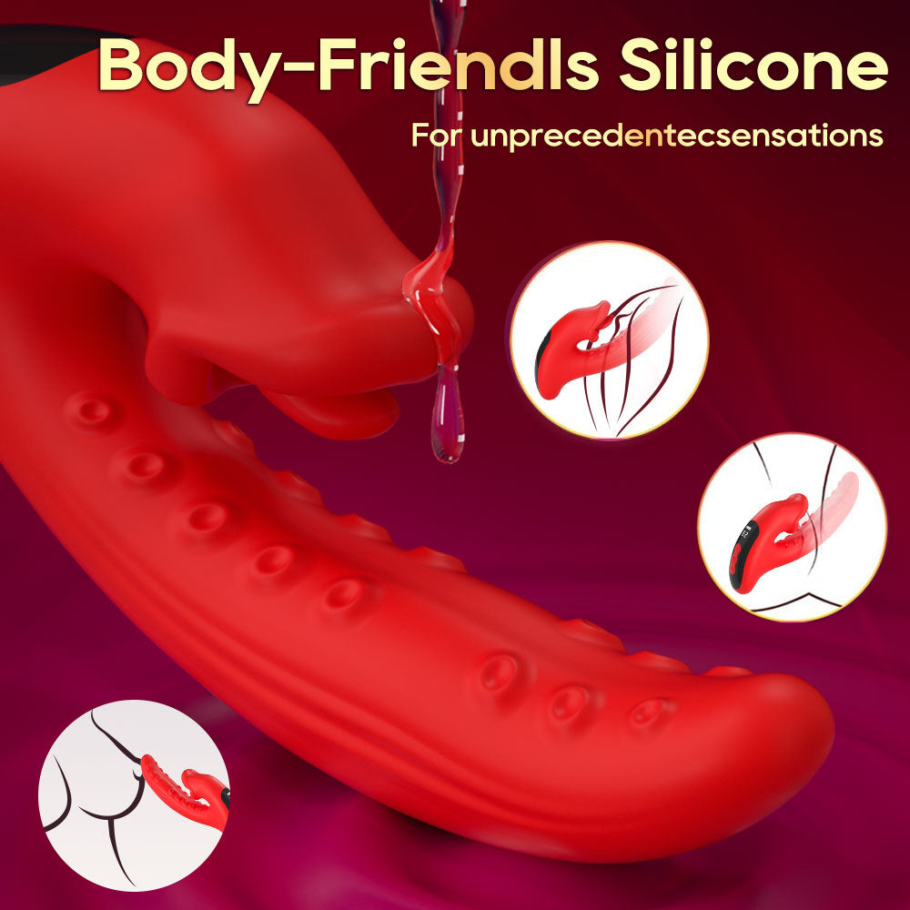 Vibrator Stimulation Klitoris Wasserdicht USB GM-565 Rot