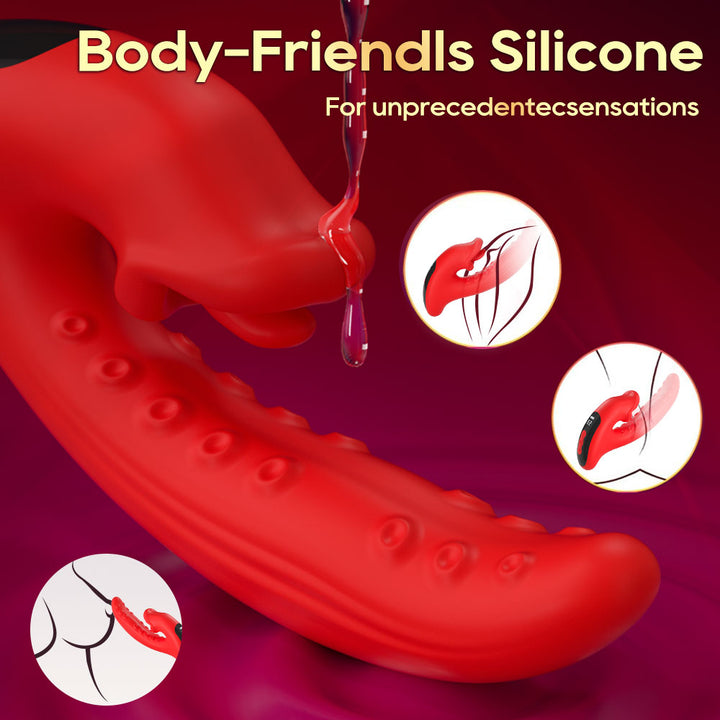 Vibrator Stimulation Klitoris Wasserdicht USB GM-565 Rot