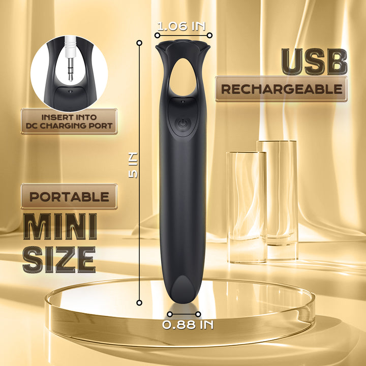 Vibrator Stimulation Klitoris Wasserdicht USB GM-489 Schwarz