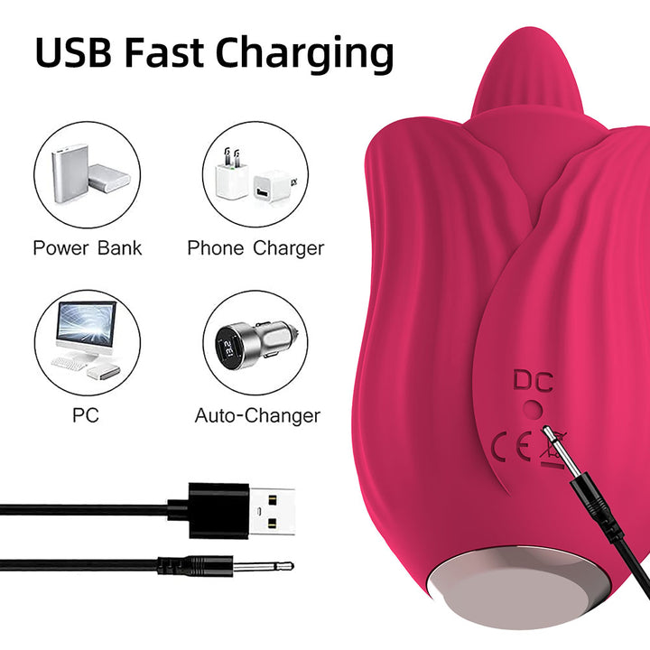 Vibrator Stimulation Klitoris Wasserdicht USB GM-358 Rot