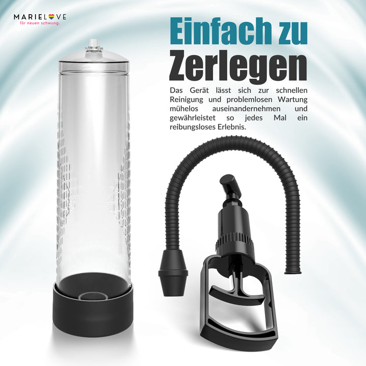 Vakuumpumpe mit Schlauch und Griff