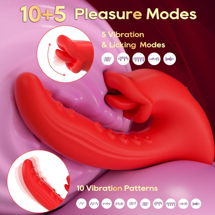 Vibrator Stimulation Klitoris Wasserdicht USB GM-565 Rot