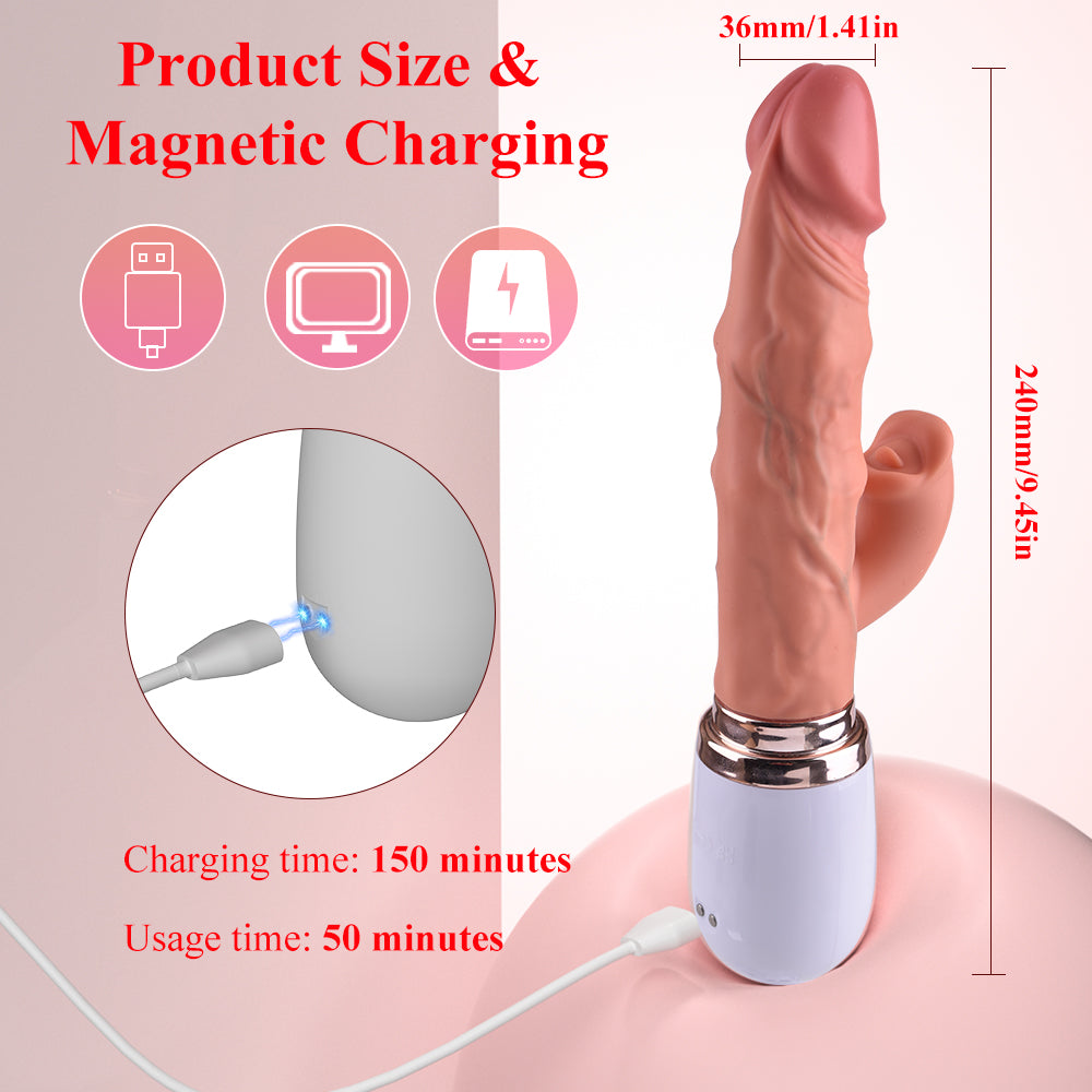 Vibrator Stimulation Klitoris Wasserdicht USB GM-542 Weiß