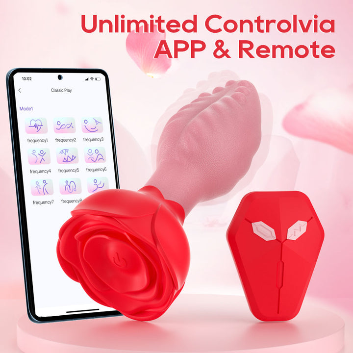 Anal Vibrator Plug Vibration App GM-561 Rot