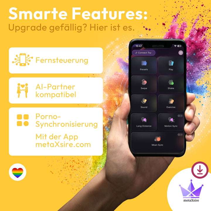 Elaria Wand Massagegerät 10 Stufen sehr stark Massagestab Akku Vibrator Sexspielzeug