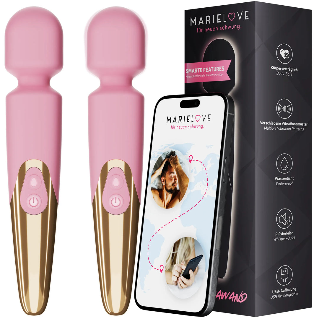 Elaria Wand Massagegerät 10 Stufen sehr stark Massagestab Akku Vibrator Sexspielzeug