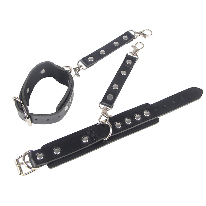 Sexy Bondage Gürtel Beinring PU Leder Kette Punk Strap verstellbar