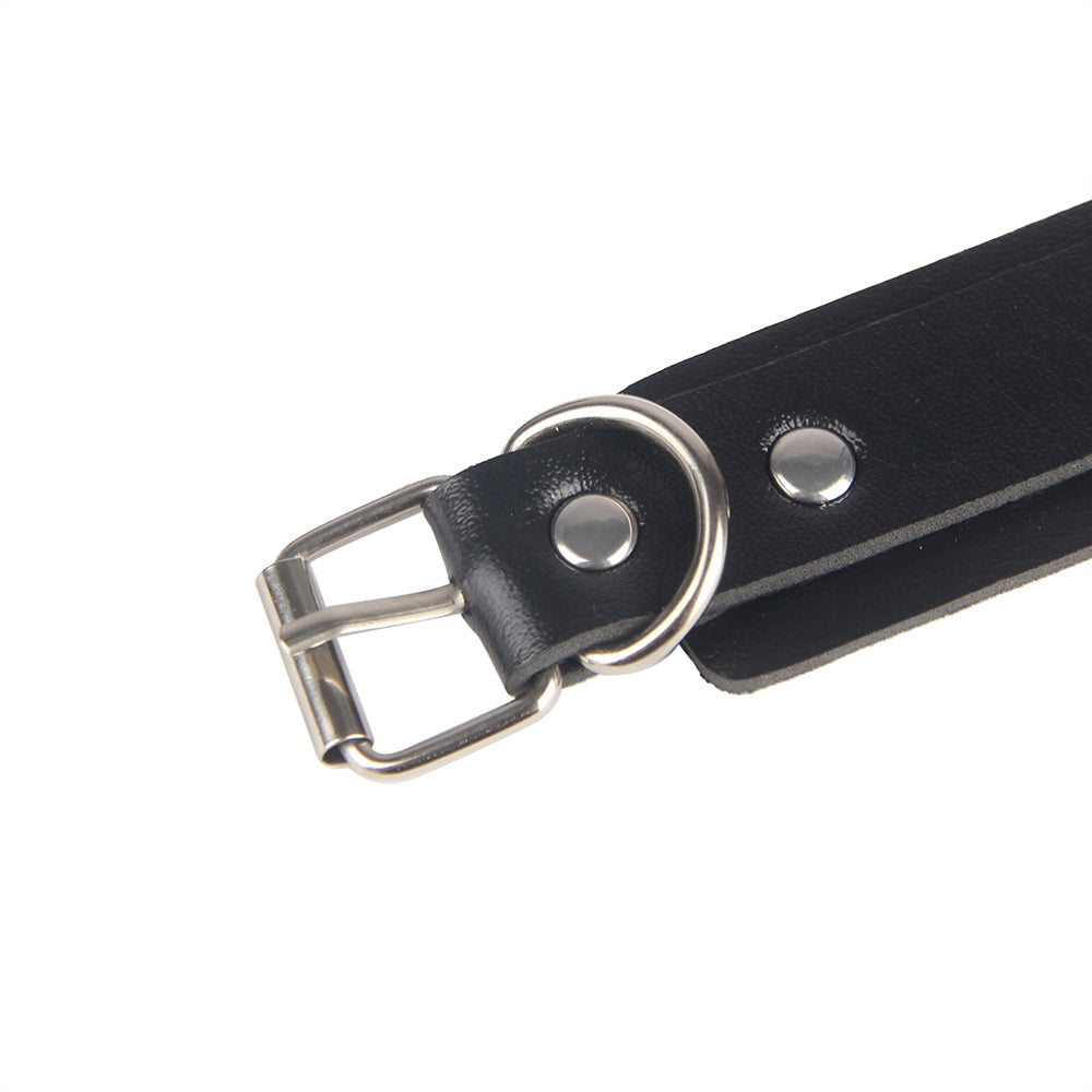 Sexy Bondage Gürtel Beinring PU Leder Kette Punk Strap verstellbar
