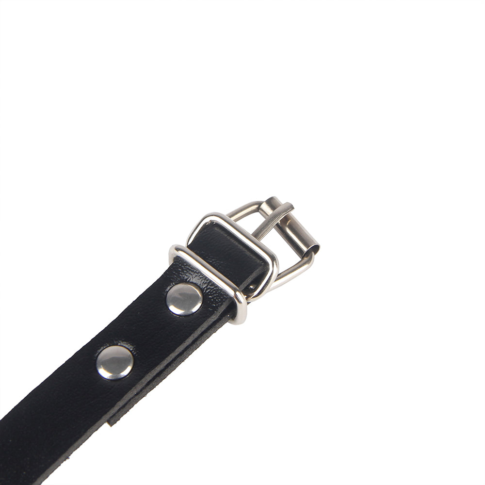 Sexy Bondage Gürtel Beinring PU Leder Kette Punk Strap verstellbar