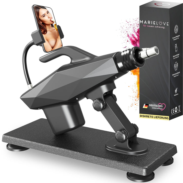 Kompakte Sexmaschine F1 mit stufenloser Regelung – 412 Hübe/min, sicherer Stand, diskret geliefert