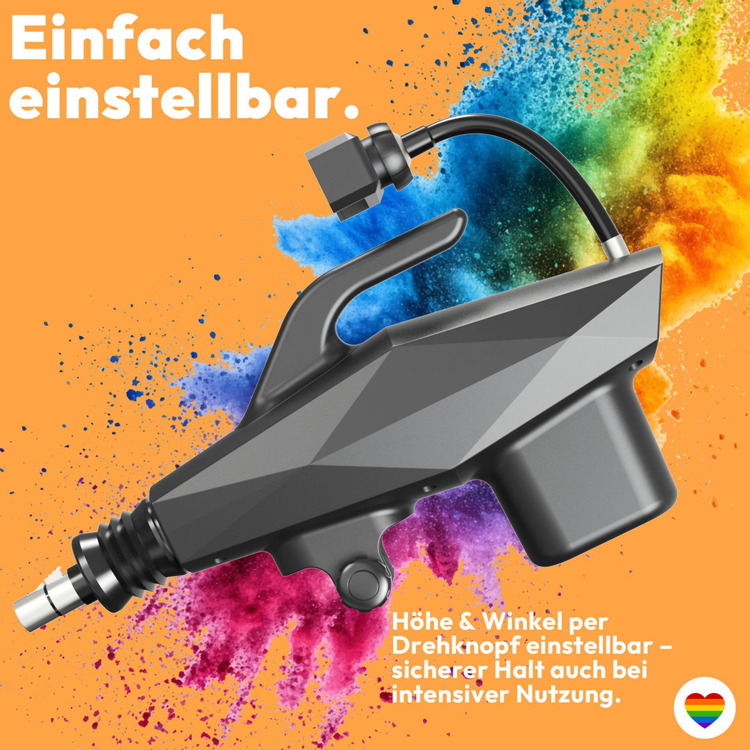 Kompakte Sexmaschine F1 mit stufenloser Regelung – 412 Hübe/min, sicherer Stand, diskret geliefert