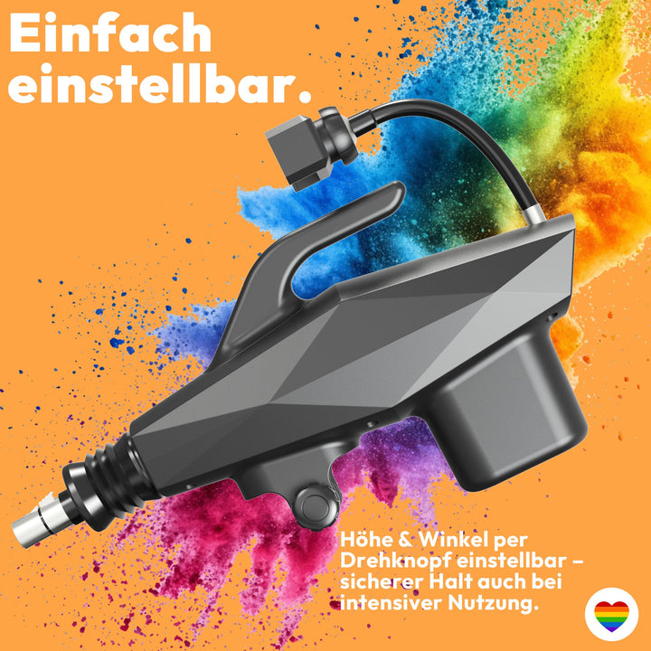 Kompakte Sexmaschine F1 mit stufenloser Regelung – 412 Hübe/min, sicherer Stand, diskret geliefert