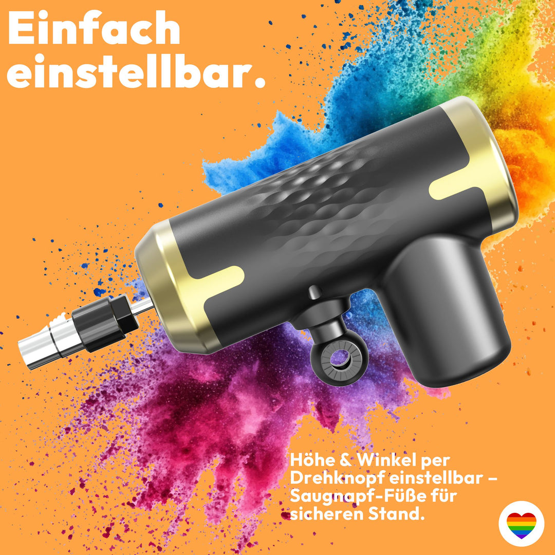 Kompakte Sexmaschine F2 mit Fernbedienung – 20 Stufen, Hub bis 5 cm, sicherer Stand, diskret geliefert