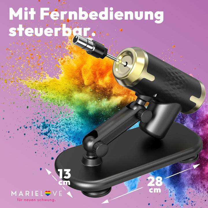 Kompakte Sexmaschine F2 mit Fernbedienung – 20 Stufen, Hub bis 5 cm, sicherer Stand, diskret geliefert