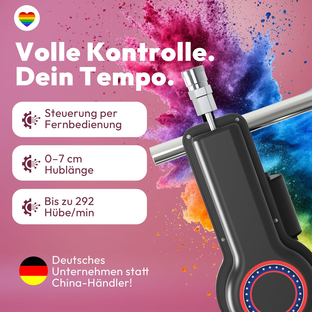 Kraftvolle Sexmaschine F5 mit Fernbedienung – 20 Stufen, Hub bis 7 cm, 48 W, diskret geliefert
