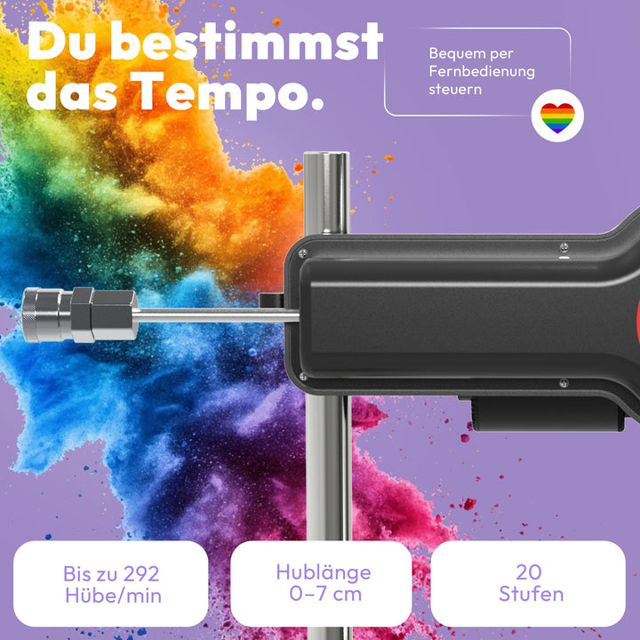 Kraftvolle Sexmaschine F5 mit Fernbedienung – 20 Stufen, Hub bis 7 cm, 48 W, diskret geliefert