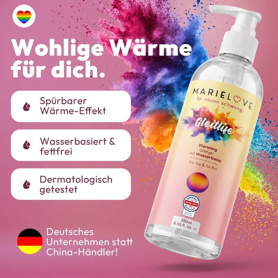 Marielove Gleitlife Warming Gleitgel auf Wasserbasis, 250 ml