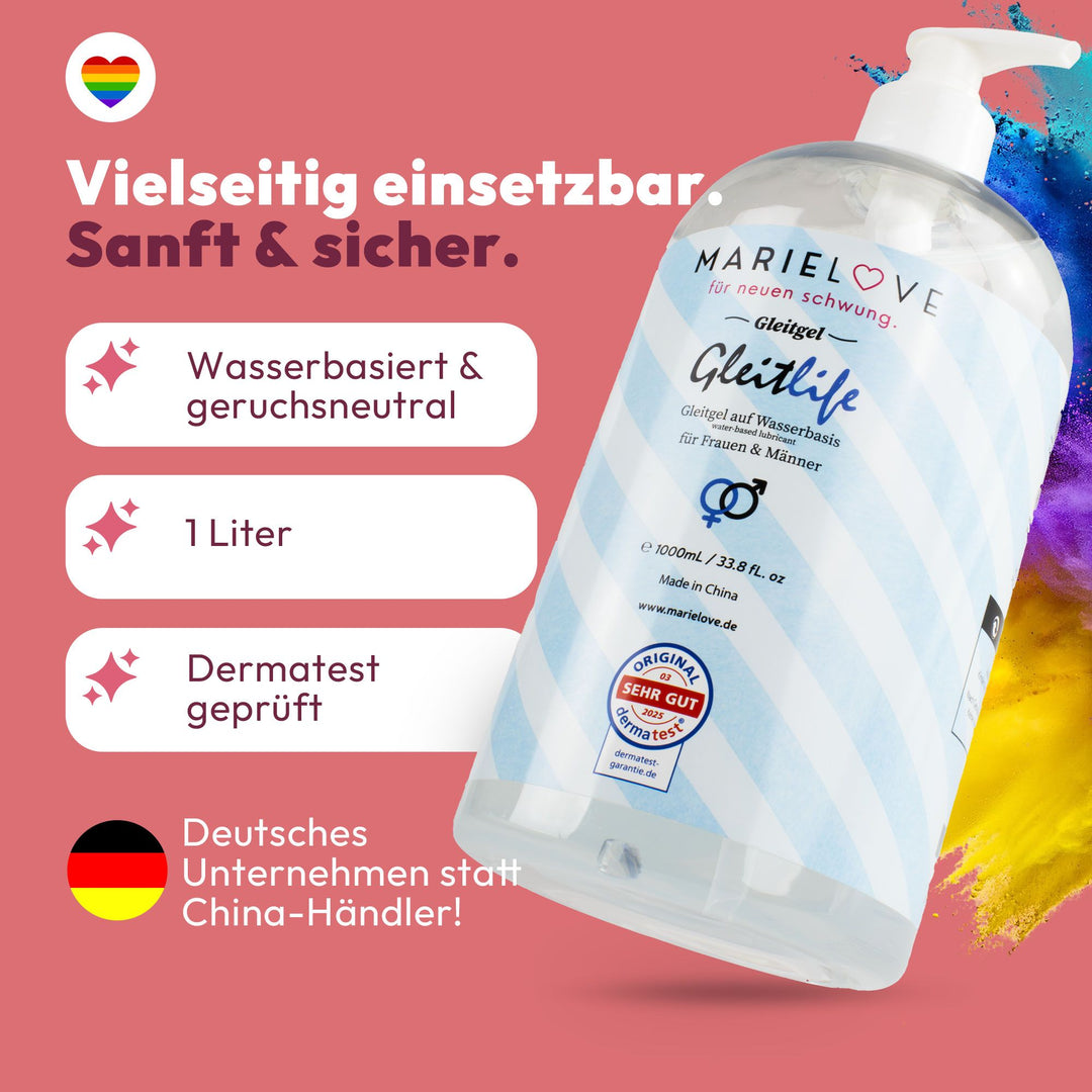 Marielove Gleitgel auf Wasserbasis 1000ml geschmackslos