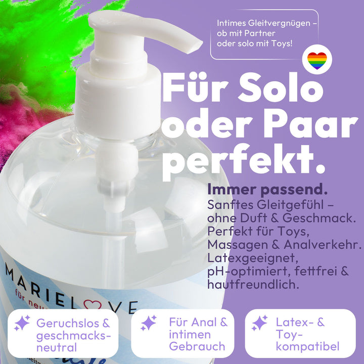 Marielove Gleitgel auf Wasserbasis 1000ml geschmackslos