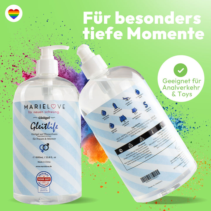 Marielove Gleitgel auf Wasserbasis 1000ml geschmackslos